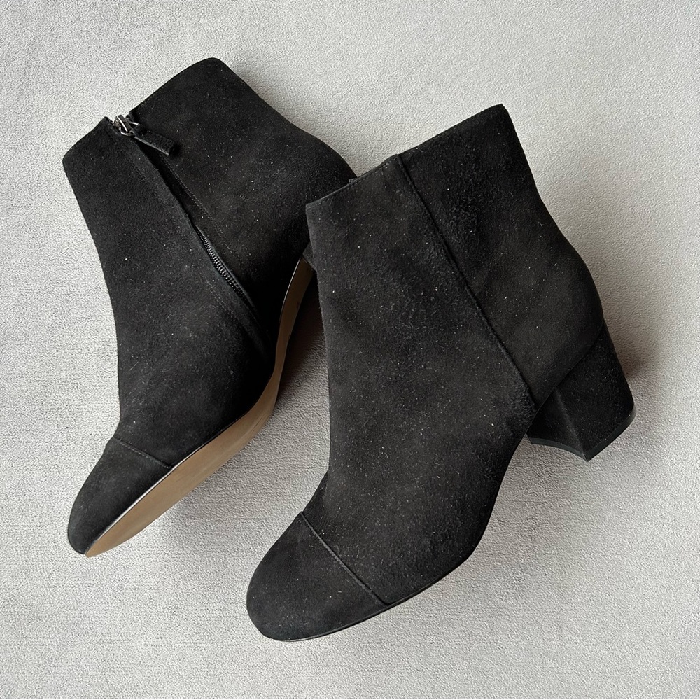 Halogen ~ Cade ~ Black Suede Bootie ~ Women’s Size 7.5